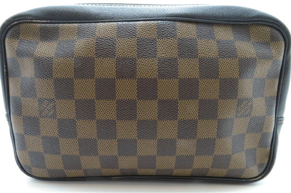 LOUIS VUITTON Trousse Toilette Clutch Bag Damier